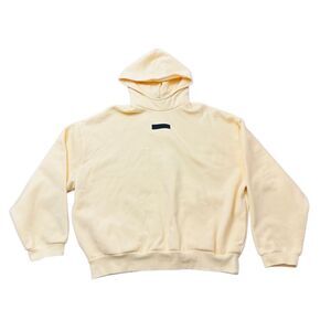 Fear of God Essentials Pull Over Garden Yellow Hoodie M